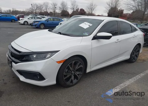 2019 Honda Civic Sport z USA, uszkodzony, nr VIN 2HGFC2F89KH579225